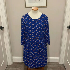 Boden - Maple Leaf Dress Long Sleeves with Pockets - Size 16 - Gently Used!!